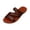 Coffee-#003, variant on Women's Strappy Flat Sandals Open Toe Beach Comfort Dressy Sandal Low Heel Slip on Simple Solid Colour Footwear,Coffee 43