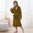 thumbnail image 2 of RXMEKW Velvet Hooded Bathrobe for Girls Long Sleeve Sleepwear Pajama Set for Kids, 2 of 7