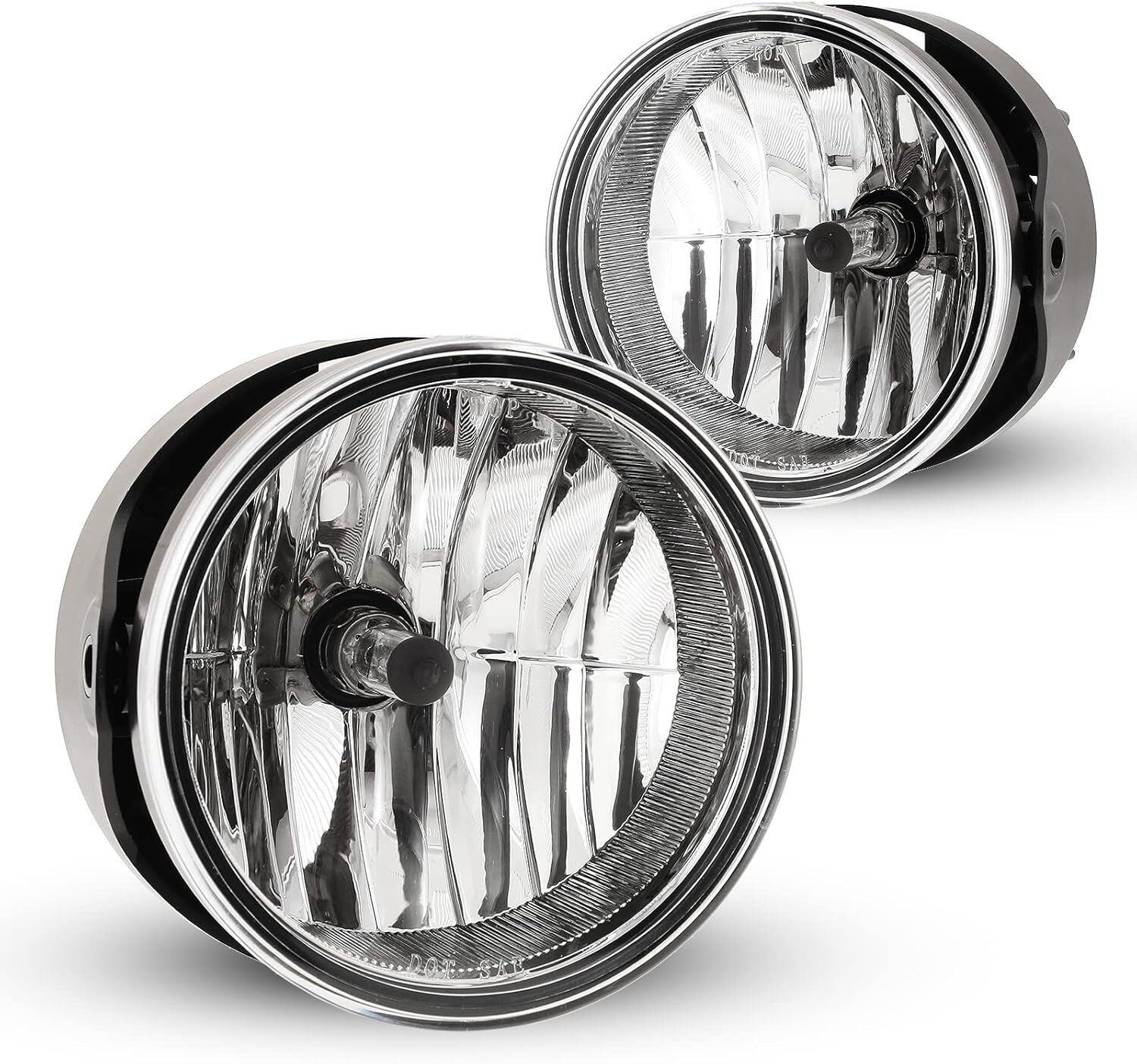 1 Pair Fog Lights Lamps Assembly Fit for 2007-2014 Ford Expedition,OEM Replacement Fog Lamps for 2008-2011 Ford Ranger,Clear Lens