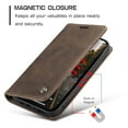 thumbnail image 3 of for iPhone 13 Wallet Case with [RFID Blocking] Retro Premium PU Leather Flip Folio Strong Magnetic Closure, Kickstand, Card Slots, Flip Book Style Cover For Apple iPhone 13,
Coffee, 3 of 11