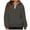 Dark Gray, variant on Maplenight Hooded Sweatshirts for Women Casual Quarter Zip Hoodies Fall Winter Relaxed Fit Long Sleeve Pullover Sweatshirt