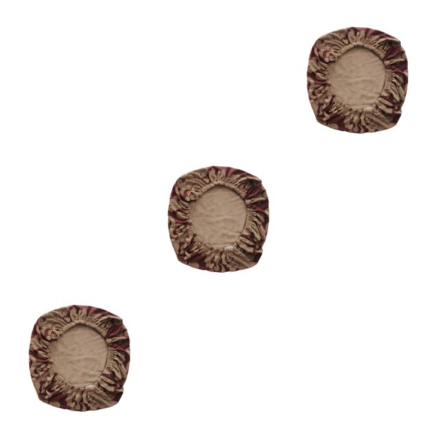 Guardoinrt Soft and Breathable Swivel Chair Cover Seating Experience Brick red Cushion Cover 3Set