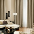 thumbnail image 2 of ZOPZO Blackout Curtains with Back Tab 2 Panels, Khaki, 42W x 95L Inch, Energy Saving Drapes for Home and Apartment, 2 of 5