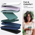 thumbnail image 4 of Compatible with iPhone 14 Pro Max Case 6.7, Slim Liquid Silicone 3 Layers Full Covered Soft Gel Rubber Phone Case Protective Cover with Microfiber Lining 6.7 inch-Pine Green, 4 of 12