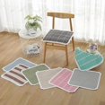thumbnail image 5 of Cojín de silla de lino y algodón fresco de estilo nórdico para silla de oficina para estudiantes, silla de computadora, comedor, almohadilla suave y cómoda para sentarse, 5 of 5