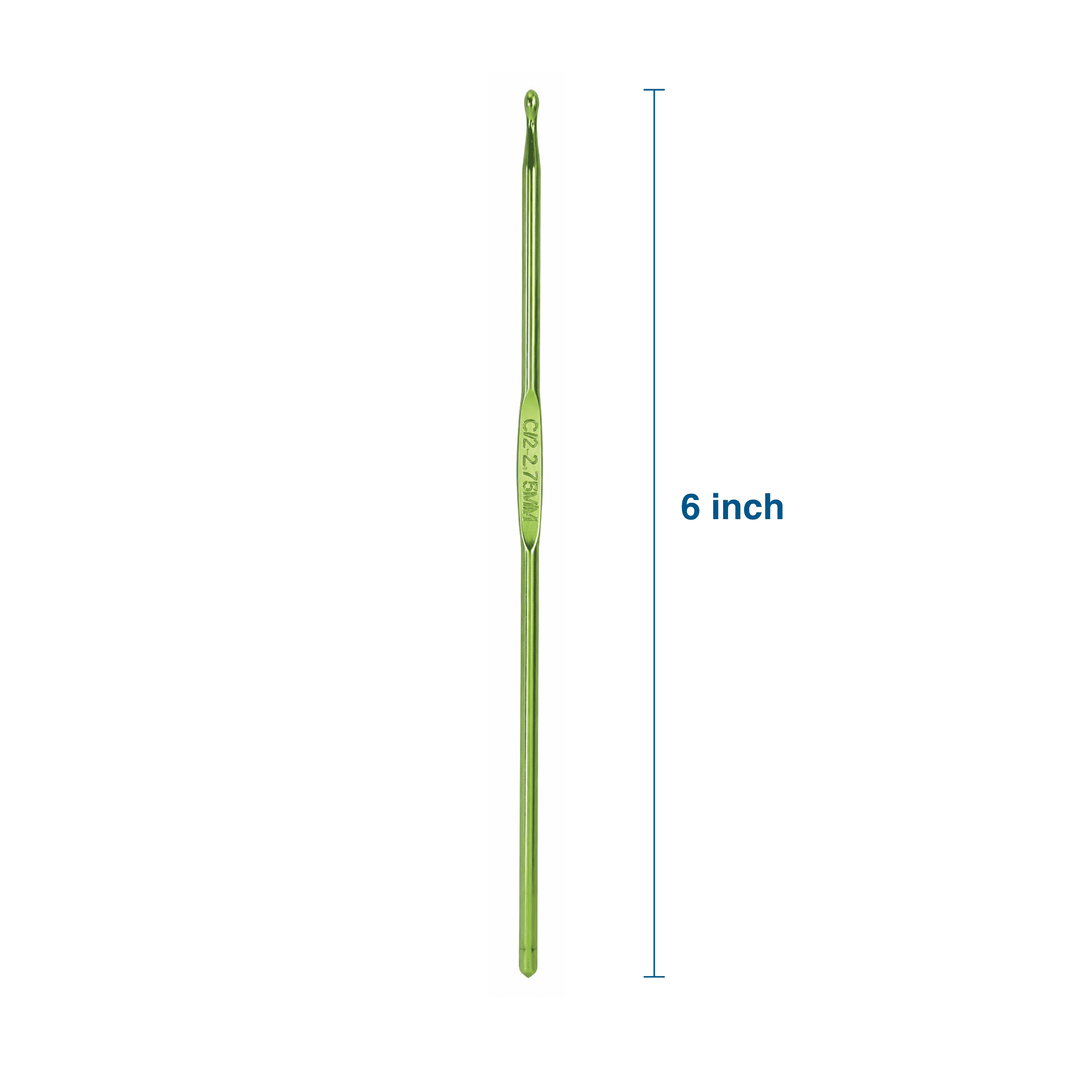 Hello Hobby Aluminum Crochet Hook, Size C, 2.75 mm