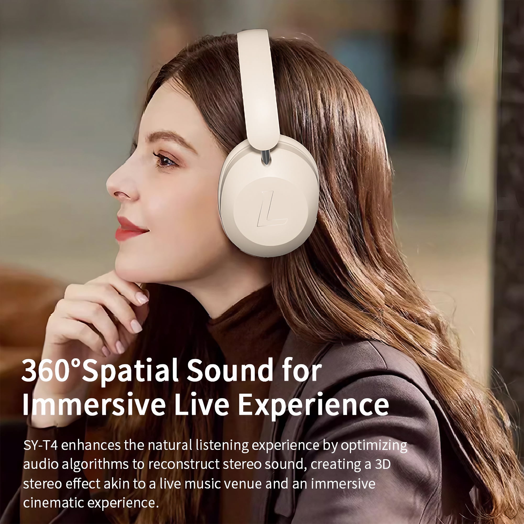 STONEGO Foldable Wireless Bluetooth Music Headphones - New In-ear High Power Wireless Headphones - Great for Sports, Mobile Phones and Music - Comfortable to Wear and Excellent Sound Quality
