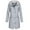 Gray, variant on gakvbuo Rain Jackets For Women Waterproof Long Sleeve Lightweight Plus Size Raincoat Buttons Zip Up Ski-Wear Trench Coat Outdoor Sportswear Mountaineering Clothes Hooded Drawstring Windbreaker