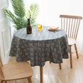 thumbnail image 2 of Pastoral Linen Round Tablecloth,Oil Proof Waterproof Romantic Florals Printed Table Cover Wedding Decoration 150cm, 2 of 7