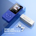 thumbnail image 2 of Reproductor MP3 AGPTEK A02 Bluetooth 5.3 Pantalla de 1.8" 64GB, 2 of 9