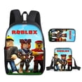 thumbnail image 1 of Conjunto de tres piezas alrededor de ROBLOX para estudiantes de escuela primaria y secundaria, mochila escolar, bolsa de mensajero, bolsa de lápices, mochila para niños, 1 of 4