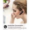 thumbnail image 2 of New Bee [2 unidades] Auricular Bluetooth inalámbrico manos libres V5.0 24 horas de conducción con micrófono 60 días de tiempo de espera para iPhone Android Samsung portátil conductor de camión, 2 of 8