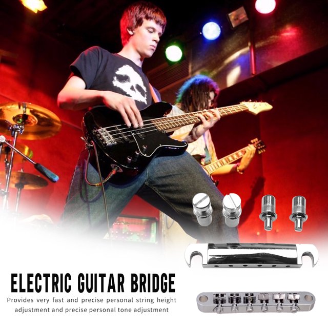 Puente De Silla De Montar De Rodillo De Almohada De Guitarra Puente de sillín de rodillo Tune-O-Matic para guitarra eléctrica Gibson LP SG Sywqhk Para Estrenar