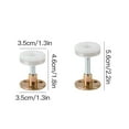 thumbnail image 3 of ziyahi 2pcs Adjustable Threaded Bed Frame Anti -shake Tools Telescopic Support Wall Bracket Bed Frame Accessory With Felt Pad bronze 28*46mm 1Set, 3 of 6