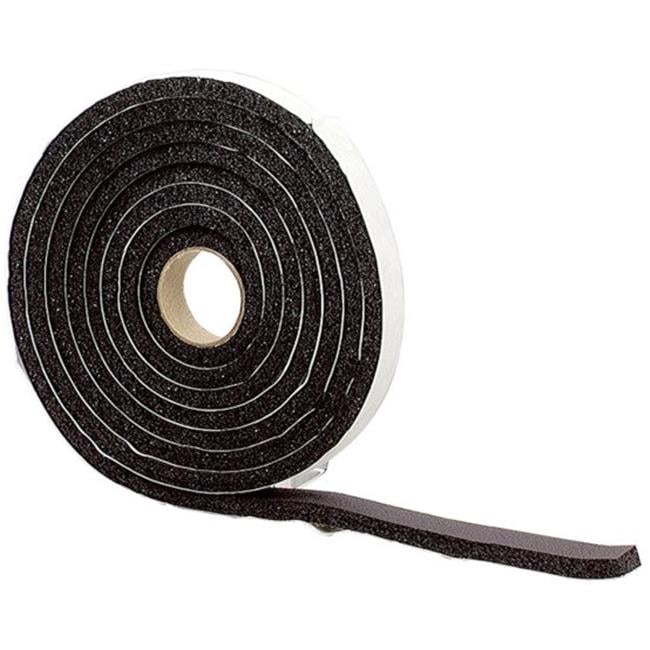 MD Building Products Black Rubber Weather Stripping Tape For Auto and