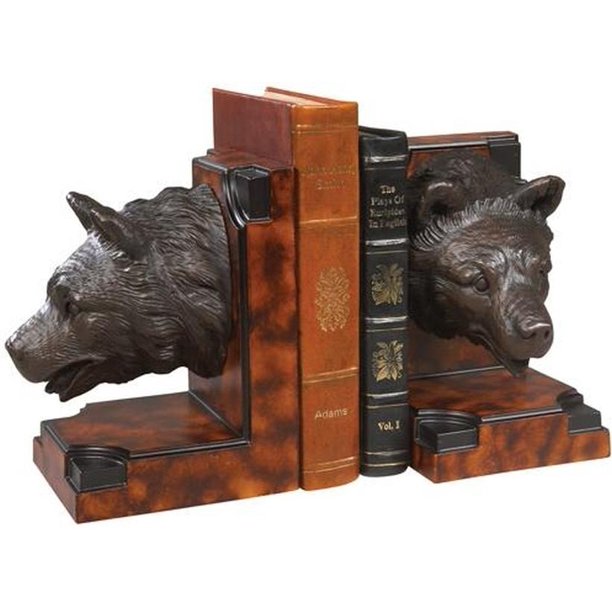 Bookends Bookend Mountain Rustic Bear Head Resin New Hand Painted Hand Ca Ok 495 Walmart Com Walmart Com