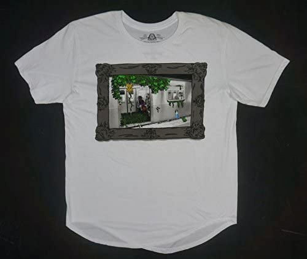 American Rag Mens Jungle Subway Graphic T-Shirt, White, Medium