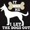 thumbnail image 3 of CafePress - I Let The Dogs Out Women's Classic T Shirt - Women's Traditional Fit Dark T-Shirt, 3 of 4