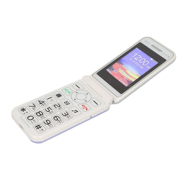 Teléfono Plegable 2G Desbloqueado Botones Grandes de Doble SIM Teléfono Plegable Fácil de Usar para Personas Mayores Teléfono Celular Plegable con Batería de 6800 MAh y ANGGREK Otros