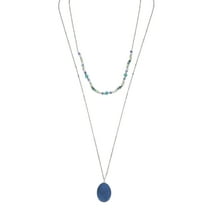 The Pioneer Woman - Women's Jewelry, Silver-Tone Beaded and Semi-Precious Layered Necklace
