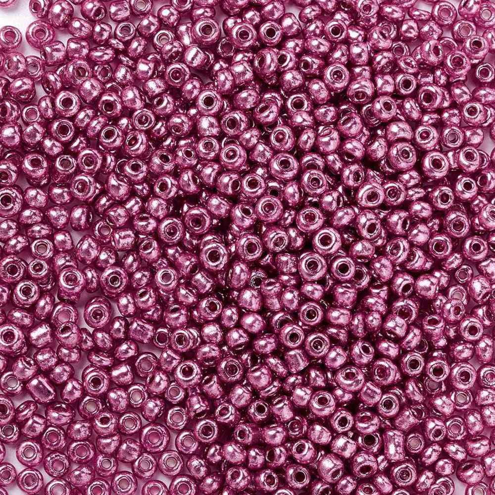 12/0 Glass Seed Beads Metallic Colours Style Round Camellia 12/0 2mm Hole: 1mm about 30000pcs/pound