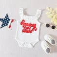 thumbnail image 6 of 4th of July Baby Girl Outfit Toddler Memorial Day Clothes T-Shirt Top American Flag Shorts with Headband Kaprioy Toddler Girl Clothes 3 6 12 18 24 Months, 6 of 7