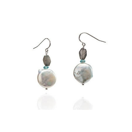 Eco Opulence Amethyst Ocean Gemstone Drop Earrings