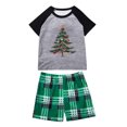 thumbnail image 1 of Pyjamas Familiaux, Tenue d'Intérieur Décontractée à Carreaux, Ensemble 2 Pcs pour Enfant, Pantalon de Pyjama à Carreaux, 1 of 6