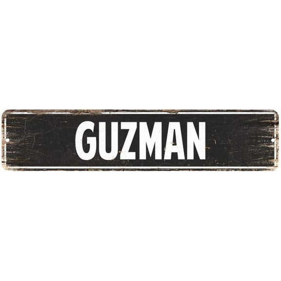 GUZMAN Gift Street Sign Home Decor Chic Gift 4x18 204180003253