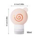 thumbnail image 3 of Silicone Travel Cosmetic Dispenser Bottle | Leakproof Flexible Liquid Container | Doughnut Shape | Portable Storage Vial | Easy Refill | Daily Use | 1 Pack | Compact Toiletries Packaging, 3 of 7