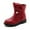 Z04 Red, variant on Girls Boots,Boots Children Fashionable Flat Comfortable Soft Sole Leather for Everyday Wear,Toddler Boots,Z04 Red,7.5-8 Years