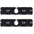 thumbnail image 2 of Coolnut 2 Pack Faucet Mat Splash Guard for Kitchen Sink, Evil Eye Pattern Magic 14x5 Inch Super Absorbent Microfiber Sink Protector Mat, Kitchen Sink Mat Machine Washable Kitchen Sink Accessories, 2 of 7