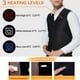 thumbnail image 3 of Chaleco calefactor con carga USB, chaqueta calefactora cálida, ropa calefactora de invierno para mujer, calentador corporal ajustable con temperatura para hombres y mujeres, para acampar al, 3 of 6