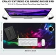 thumbnail image 2 of Gaming Mouse Pad, Extended Mouse Pad, XXL Large Big Computer Keyboard Mouse Mat Desk Pad with Non-Slip Base and Stitched Edge for Home Office Gaming Work, 31.5x15.7x0.12inch (Colorful Aurora), 2 of 6