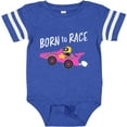 thumbnail image 3 of Inktastic Born to Race Pink Race Car Boys or Girls Baby Bodysuit, 3 of 5