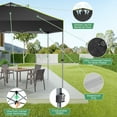 thumbnail image 2 of Hoteel Canopy 10x10 Pop Up Canopy Tent 1-Button Push Easy up Outdoor Canopy Instant Portable Commercial Shelter Waterproof UPF50+ Gazebo with Reflective Strip, Air Vent & 4 Sandbags, Black, 2 of 7