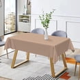 thumbnail image 4 of 84x60 Inch Solid Color Rectangle Tablecloth Morandi Light Terracotta Color Table Cloth Cover for Indoor Dining Room Table Protector Modern Simple Thick Linen Tablecloths, 4 of 5