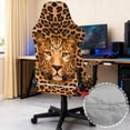 thumbnail image 6 of Whosucclay Leopard Print Gaming Chair Covers, Indoor Non-Slip Gaming Chair Seat Cover Soft Easy to Install Office Chairs Covers Stretchable with Armrest Cover, 6 of 8