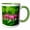 Green/White, variant on 3drose, Bleeding Heart Blooms., 11oz Magic Transforming Mug