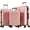 Pink, variant on Sybels 28 Inch Carry On Luggage, Hard Shell Expandable Suitcase with TSA Lock and Double Spinner Wheels, White