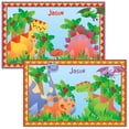 thumbnail image 1 of Personalized Kids' Dinosaur Placemat-Laminated, Easy Clean Placemat, 11'X 17", 1 of 4