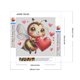 thumbnail image 2 of Pintura de diamante 5D DIY taladro redondo completo lindo kit de abeja decoración del hogar 30x30cm, 2 of 9