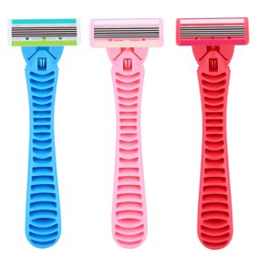 Zerone 3 Colors Razor Holder 10 X Razor Blade For Men And