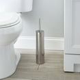 thumbnail image 3 of Bath Bliss Adult  Slender Toilet Brush with Weighted Base in Chrome, 3 of 4