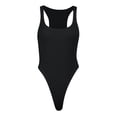 thumbnail image 5 of EGNMCR Womens Unitard Bodysuit Workout Rompers Solid Color One Piece Summer Halter Outfits Shorts Jumpsuits Gym Yoga Fashion Clothes, 5 of 5