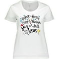 thumbnail image 3 of Inktastic Dance Like Frosty, Shine Like Rudolph, Give Like Santa Women's Plus Size T-Shirt, 3 of 5
