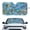 Sea Turtle Fishes Dolphin Undersea, variant on Xixirimido Car Windshield Sun Shade Foldable Sunshade Front Window Cover Sun Visor for Trucks SUVs Sedan Universal Car Interior Accessories, Sunflower & Leopard