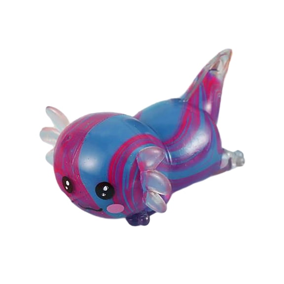 Salamander Stress Relief Toys, Mini Squishy Animal Toys for Stress Relief, for Pulling for Birthday, Office, Gift, Autism Anxiety, Dark Purple
