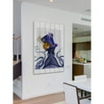 thumbnail image 6 of Marmont Hill "Octopus Nautical Hat" Painting Print on White Wood, 6 of 7