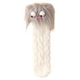 thumbnail image 3 of Fabrcox Womens Fuzzy House Slipper Socks, Cute Monster Decor, Non Slip Grips Fluffy Winter Indoor Socks, Warm Loungewear Socks for Sleeping at Home (Gray), 3 of 4